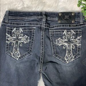 Miss Me Bootcut black/gray jeans 31/34